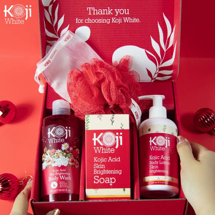 Koji White - Wholesale Bath & Body Set - Premium Box Set - Body Wash, Soap Bar and Body Lotion9