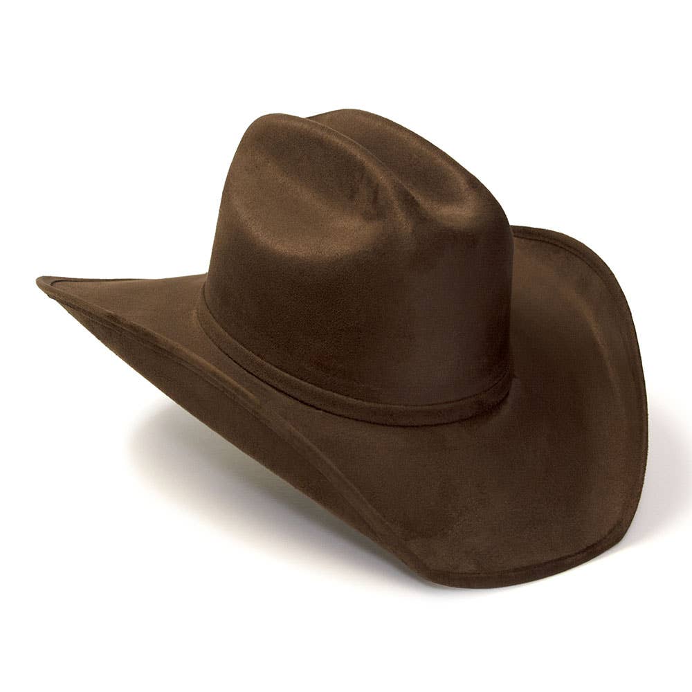 Western Express - Wholesale Cowboy hat – Unisex - Brown Western Cattleman Hat with Horse Head Accent on Band1