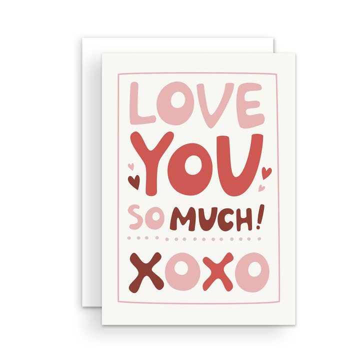 Carte de vœux Love You So Much pour la vente par The Handcrafted Story