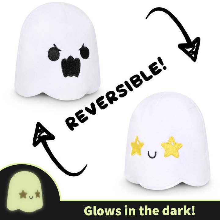 TeeTurtle Reversible Ghost Plushie (White Glow) and other Purchase Wholesale ghost plush. Free Returns & Net 60 Terms on Faire trending on Faire.