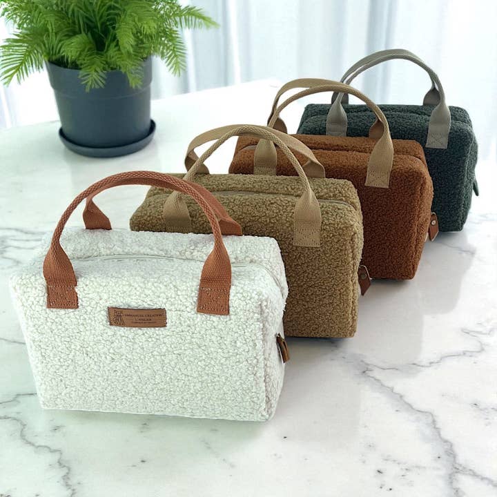 Emmanuel Création - Wholesale Lunch Bag/Box - Pack of 4 Ice Cube S insulated bags, "Bouclette"1