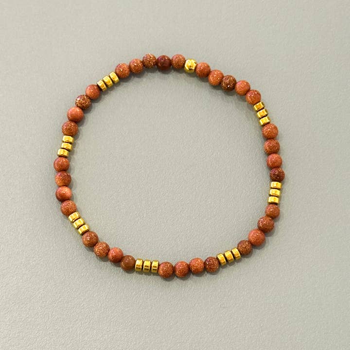 Cassette Barcelona - Wholesale Beaded Bracelet - Aloa Elastic Summer Bracelet w Mineral Stones