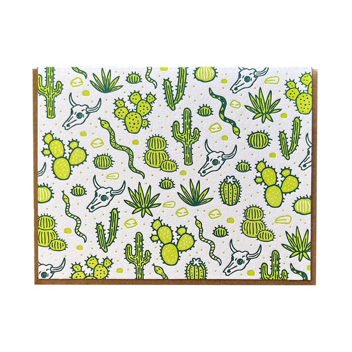 Desert Cactus Card for wholesale by Noteworthy Paper & Press