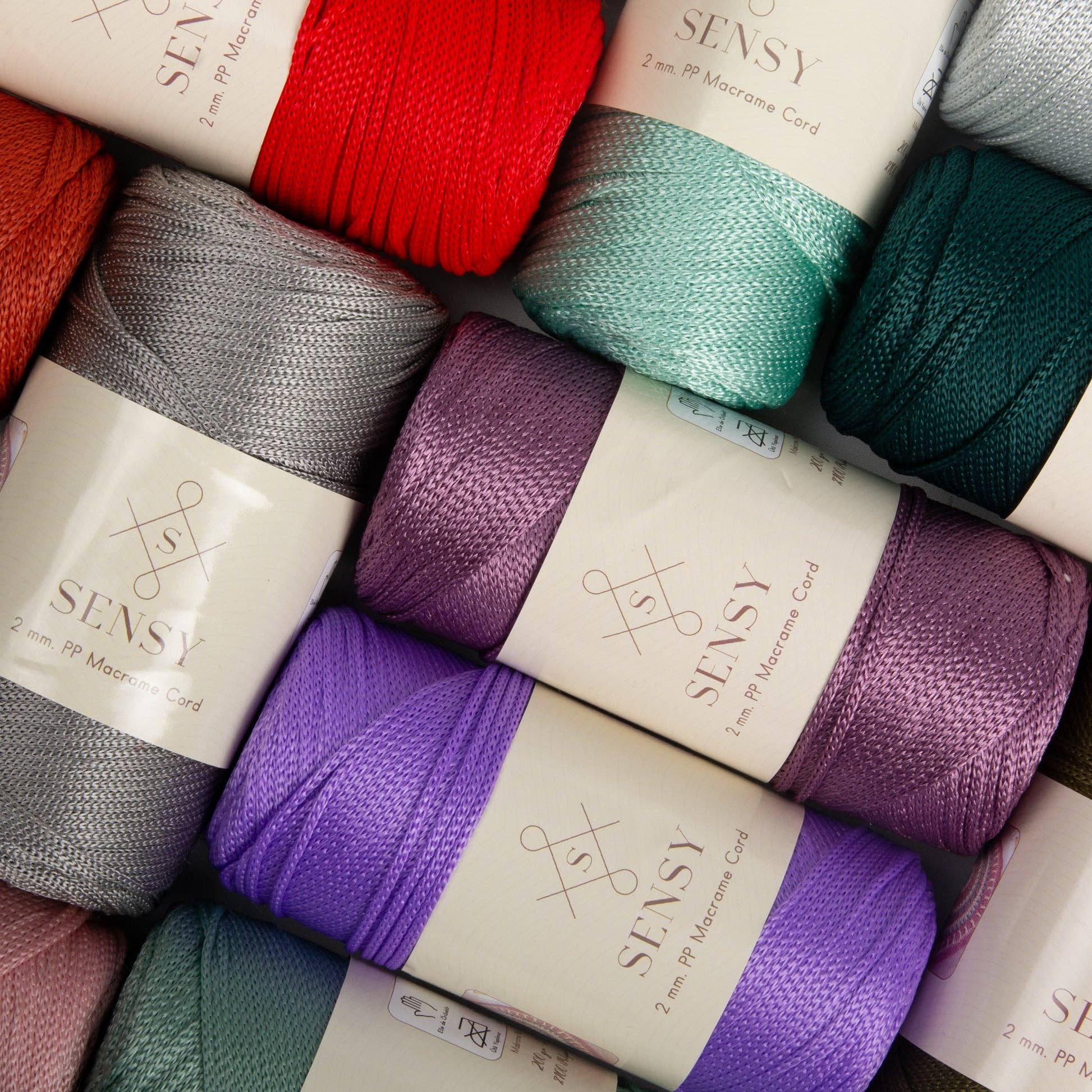 Sensy - Wholesale Garen - Sensy Premium 2 mm macramékoord van 100% polyester - 251 yards (230 meter)56