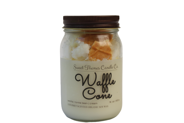 Sweet Themes Candle Co. - Vente Bougie en bocal - Cône gaufré4
