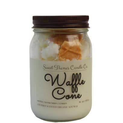 Sweet Themes Candle Co. - Vente Bougie en bocal - Cône gaufré4