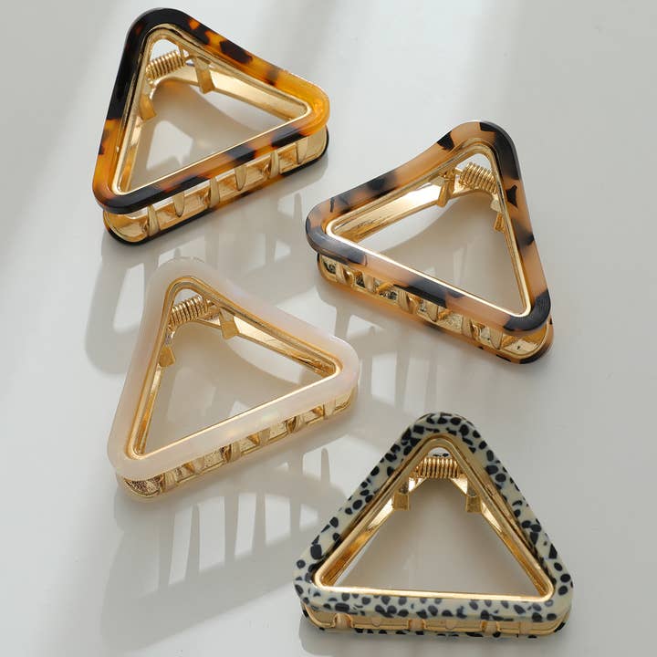 Assorted Amelie Core | Small Classic Triangle Metal Claw Clip for wholesale on Faire