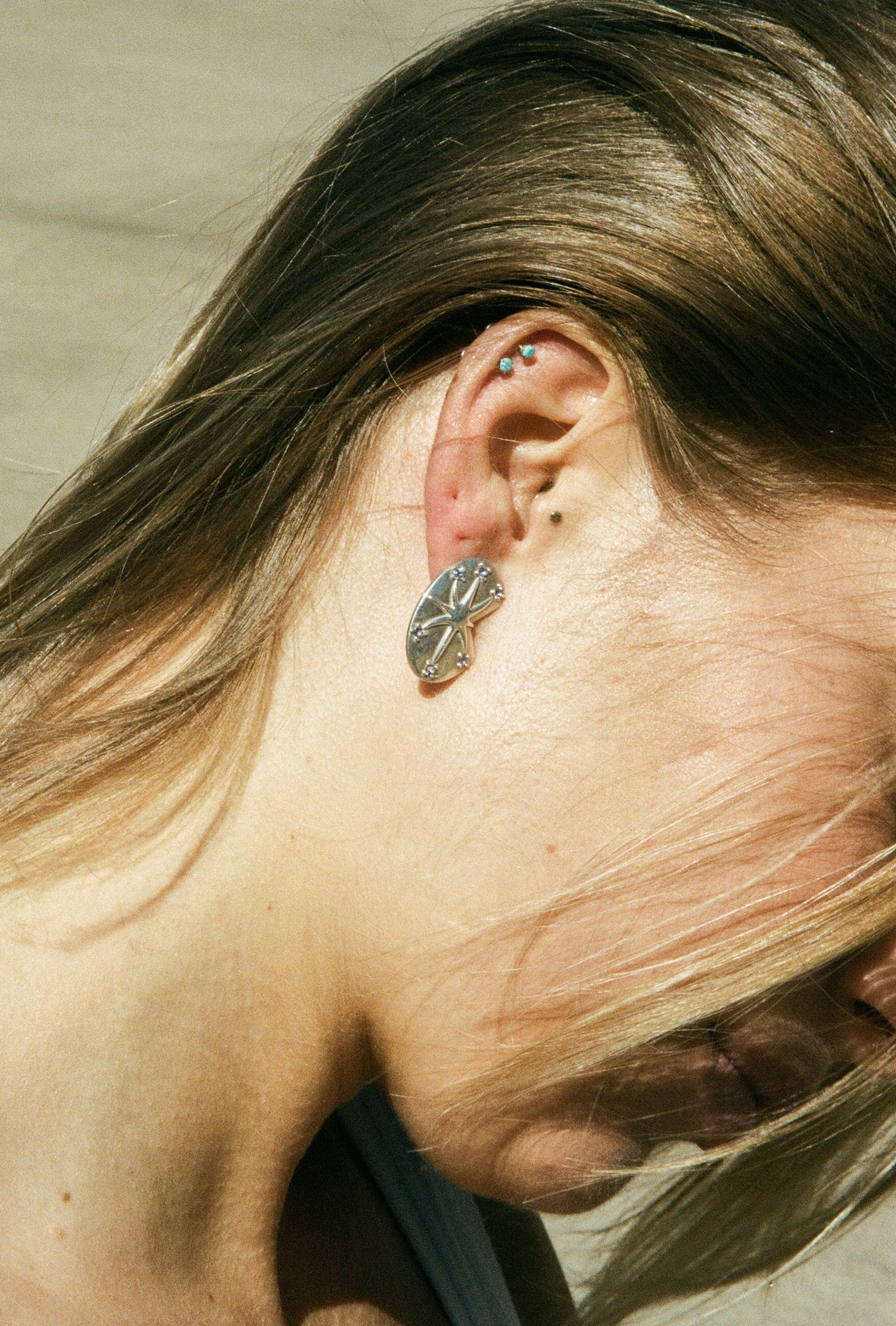 Monsieur Moon - Vendita all'ingrosso Orecchini a bottone - Orecchini Neta2