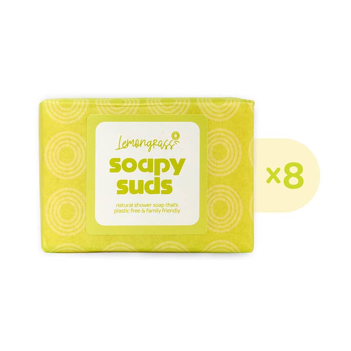 Lemongrass, Soapy Suds, Bar (8 x 100g) for wholesale by Pit Putty (UK)