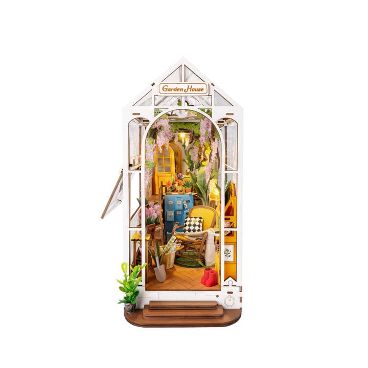 Hands Craft - Wholesale DIY Craft Kit - DIY Miniature House Book Nook Kit: Garden House
