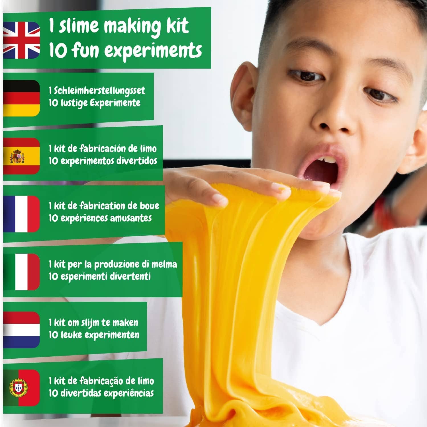 Science4you - Venta al por mayor Masilla/limo - Niños - Slime Science - Juguete científico para niños (en 6 idiomas)1