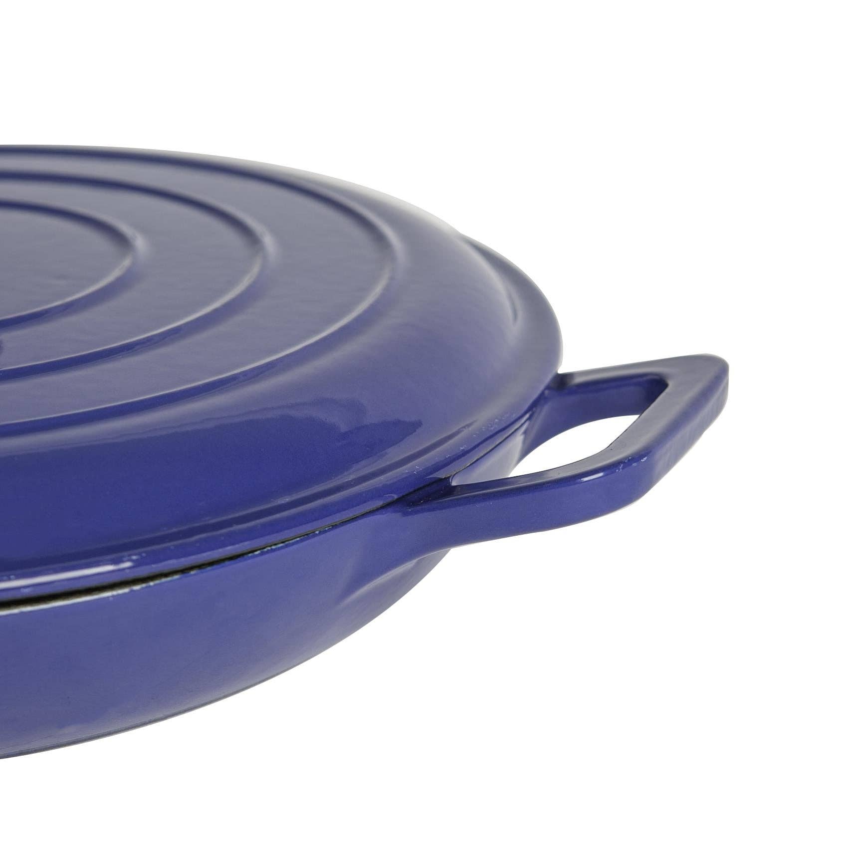Rinkit Ltd - Wholesale Cooking Pot - Argon Tableware Cast Iron Casserole Dish - 2.9L - Blue6