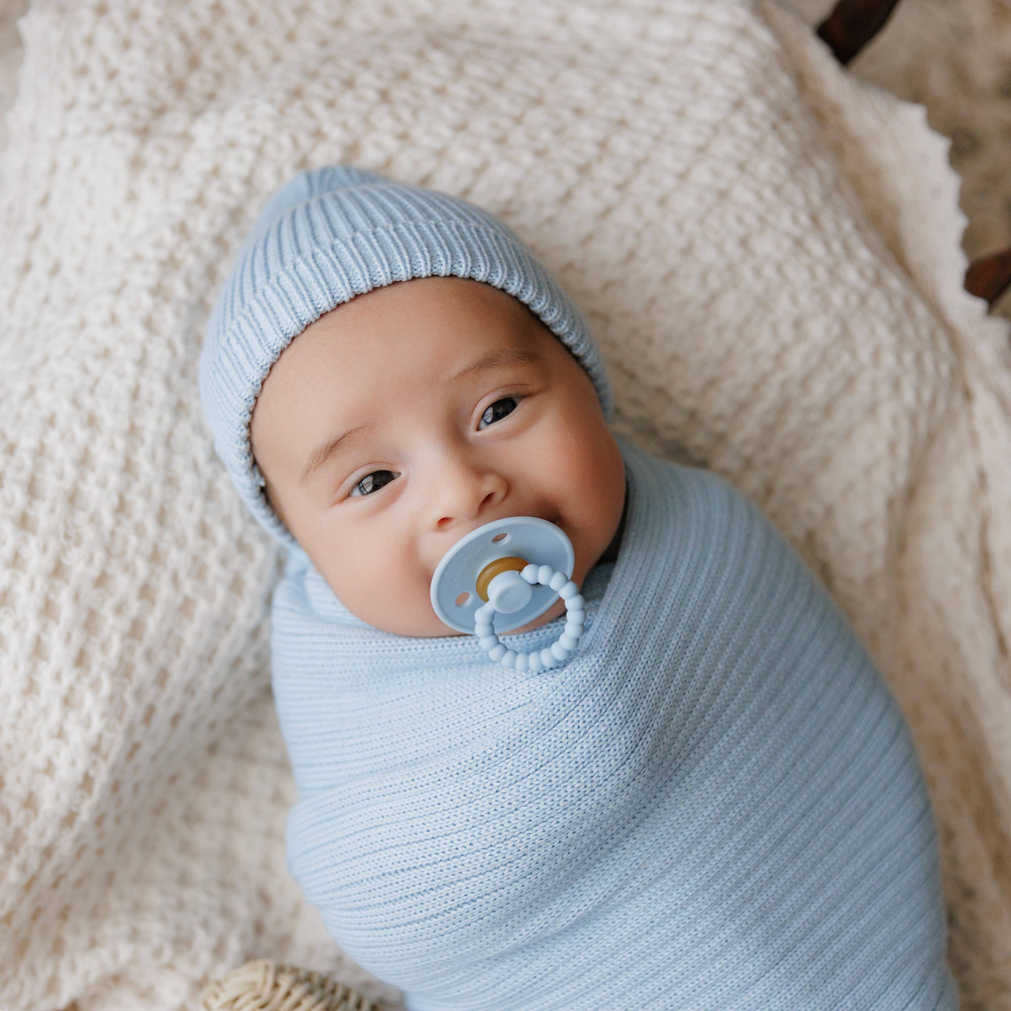 Bleu La La - Wholesale Pacifier - Baby - Luladream Pacifiers - Natural Rubber Nipple6