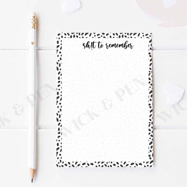 Sh! T til Husk Notesblok for engroshandel hos WICK & PEN