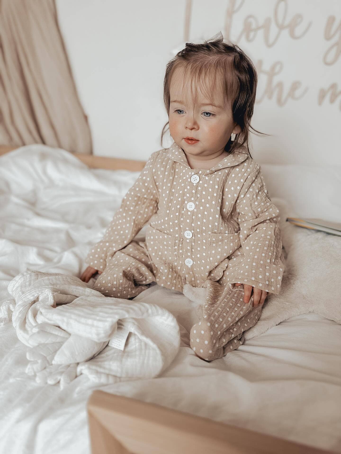 Annie & Charles - Wholesale Sleepwear Set - Kids - Annie & Charles® muslin cotton dot pajama set7