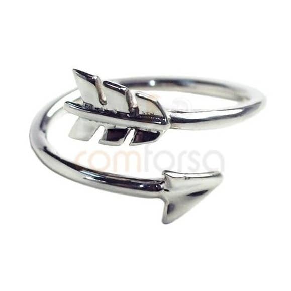 Gold Plated Sterling Silver 925 Arrow Ring for wholesale by COM FORSA SL