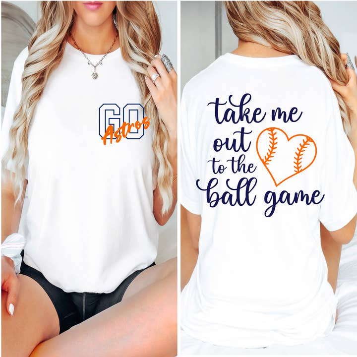 veryHOU - Wholesale Screen Printed T-Shirt - Women's - Astros Ball Game