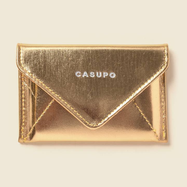 Portafoglio Mini Envelope con protezione RFID - Gold per la vendita all'ingrosso da parte di CASUPO