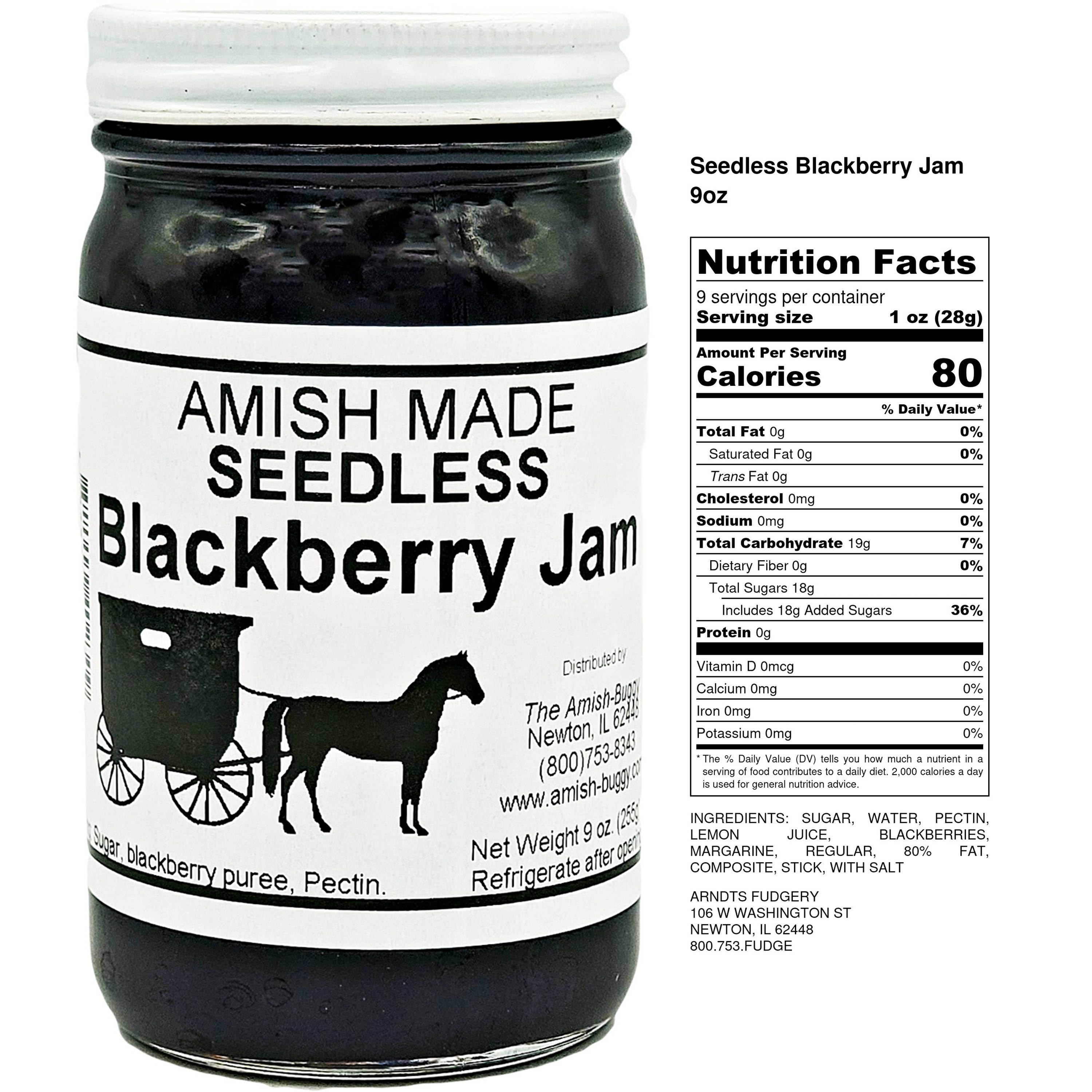 Arndt's Fudgery LLC - Wholesale Jam/Jelly - Amish made Jam and Jellies - 8 oz.38
