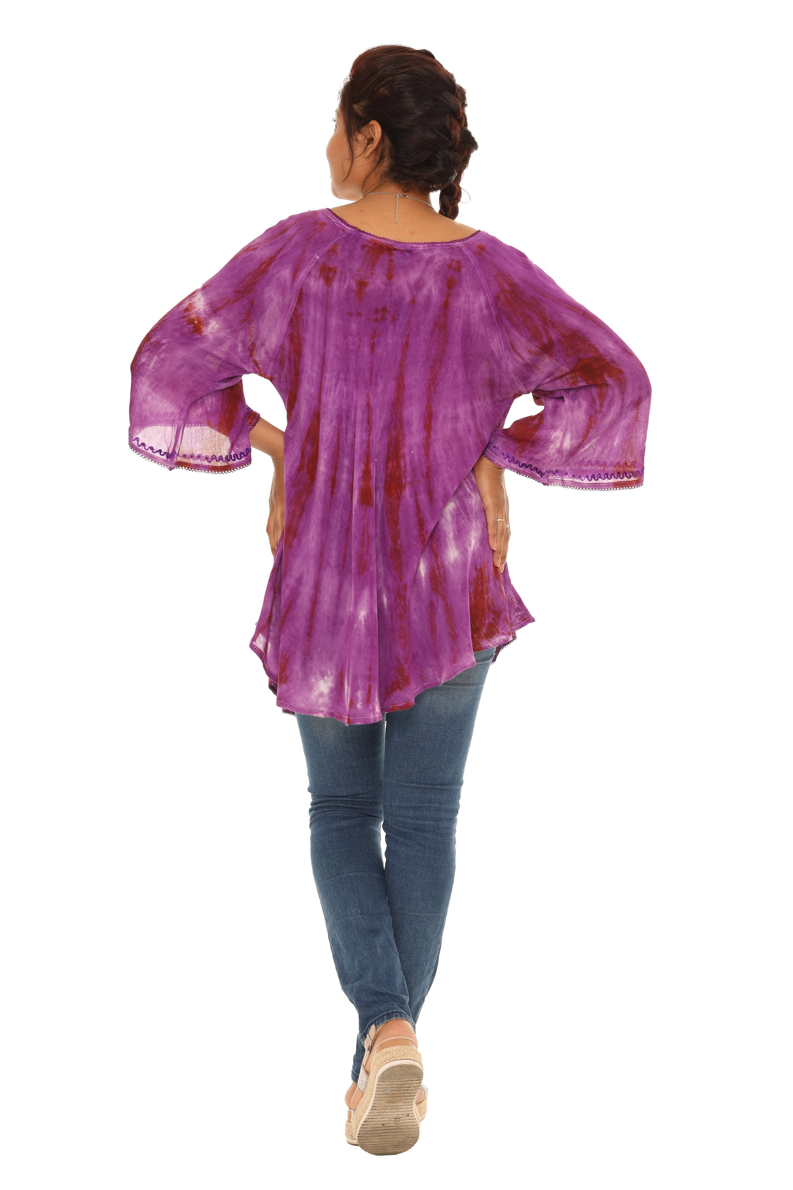 Shoreline Wear. INC – wholesale Tunic – Women’s – Tie-Dye Tiger Print Rayon Tunic10