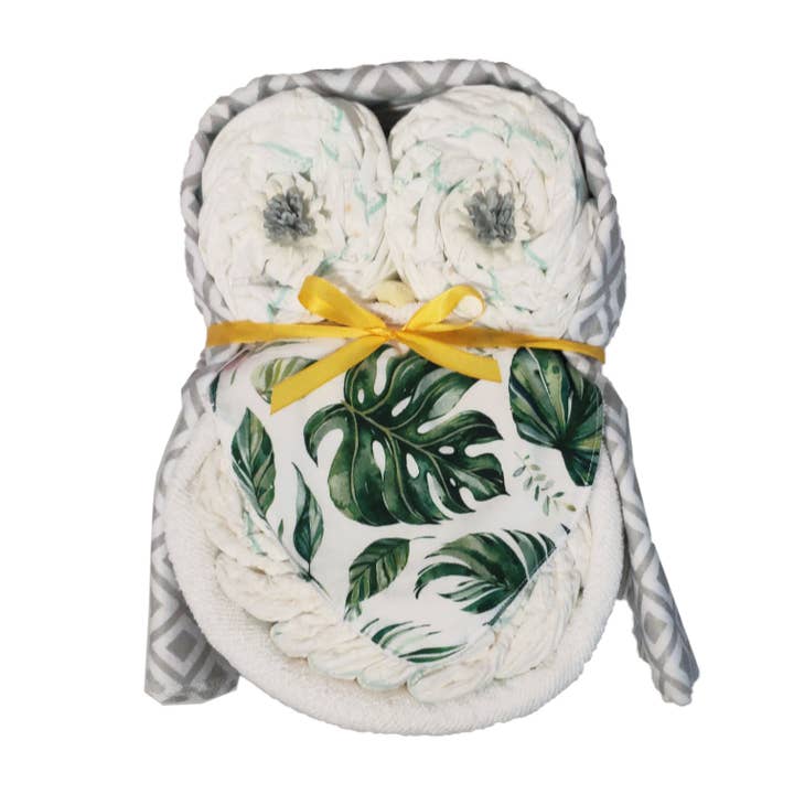Nappy Cake Owl | Green Leave for wholesale by Nappie Cakes