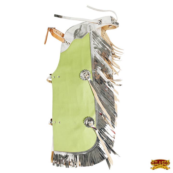 HILASON - Wholesale Horseback Riding Gear - Hilason Junior Youth Bull Riding Pro Rodeo Leather Protective Vest Chaps23