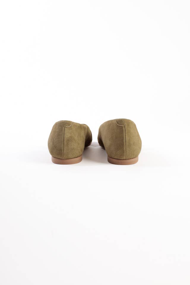 KMB Shoes - Venta al por mayor Calzado plano - Mujer - AMELIA VERDE OSCURO - Bailarinas Peep-Toe con Correas