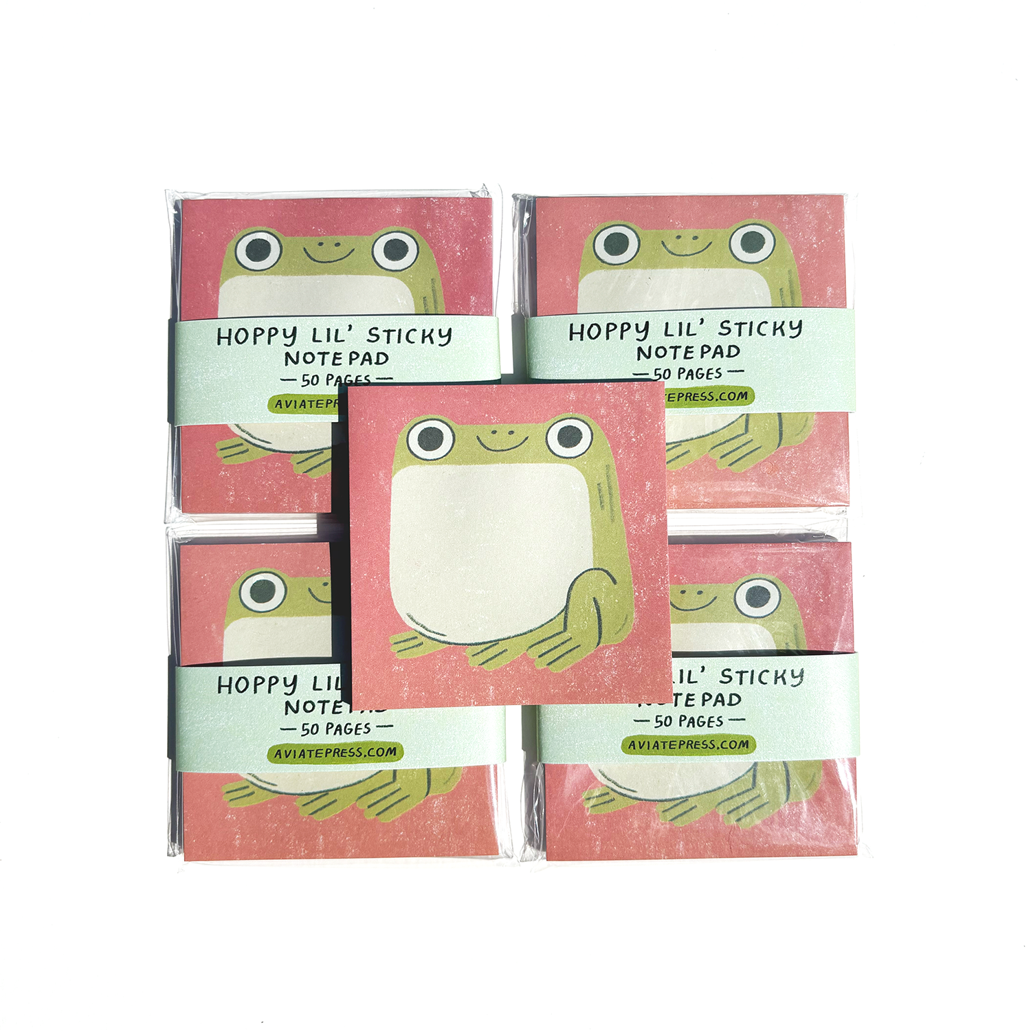 Aviate Press - Wholesale Sticky Notes - Cute Frog Sticky Notepad0