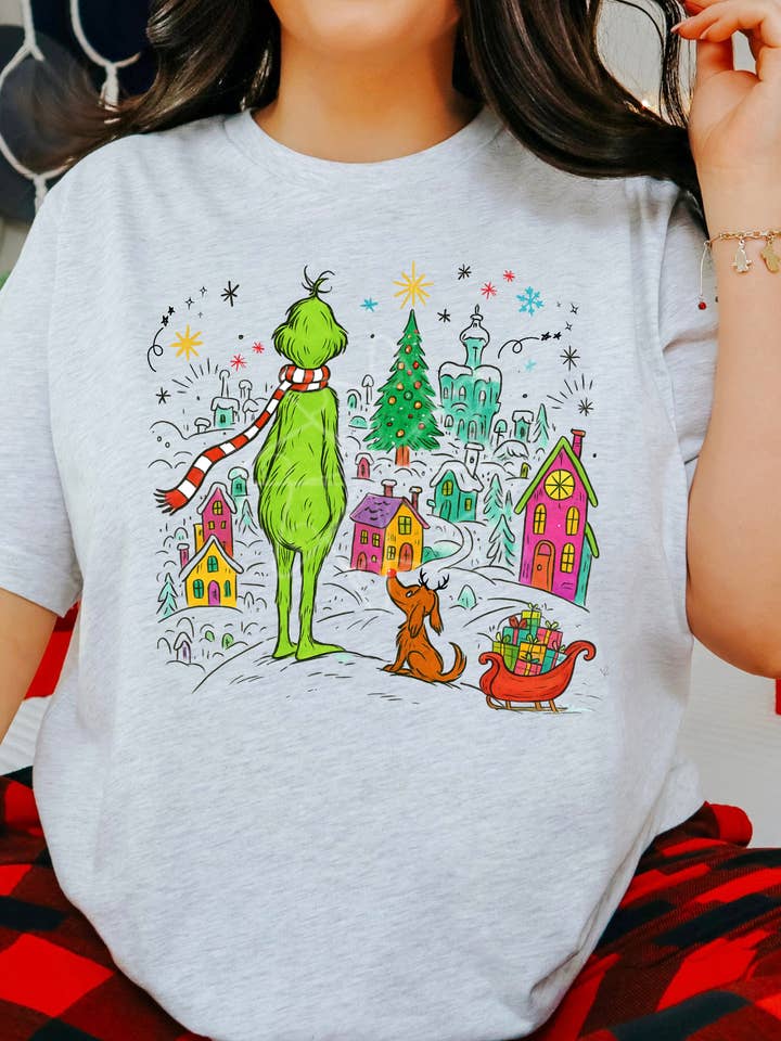 Gambi's Tees - Wholesale T-Shirt (Graphic) - Women's - Holiday Village Tee2