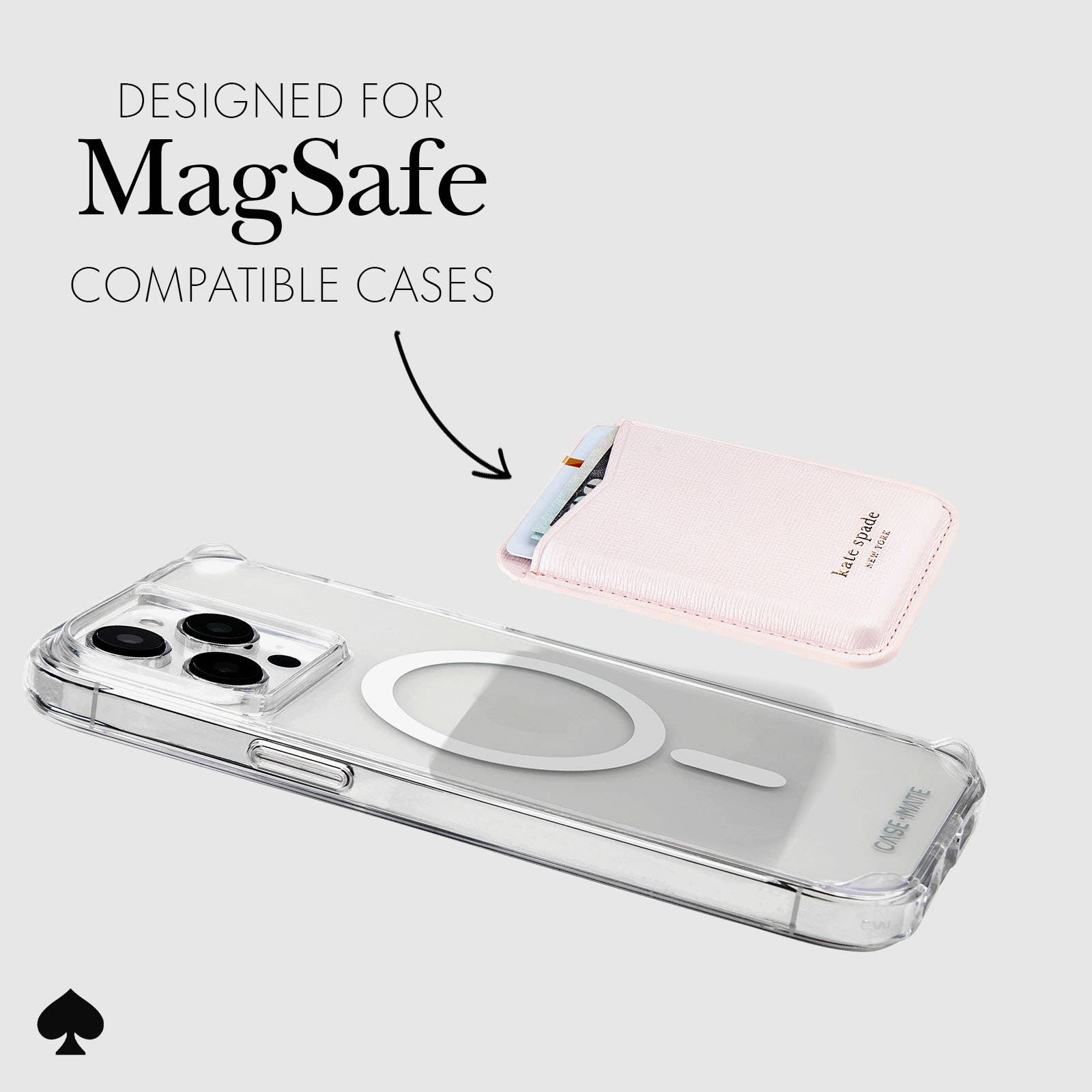 Case-Mate - Wholesale Card Holder - Women's - kate spade new york Wallet MagSafe Pale Dogwood3