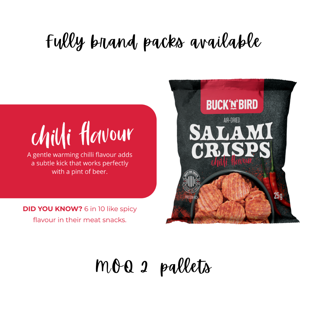 Bucknbird - Vendita all'ingrosso Patatine - Bucknbird salatini di salame al peperoncino12