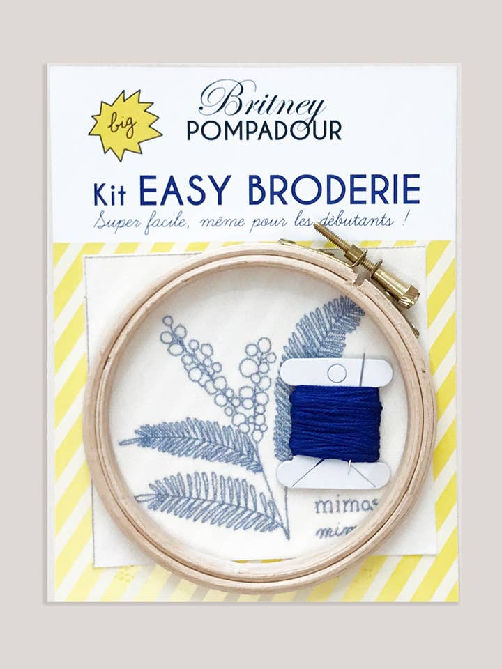 Kit Easy Embroidery - mimosa for wholesale by Britney Pompadour - Broderie - Embroidery kit