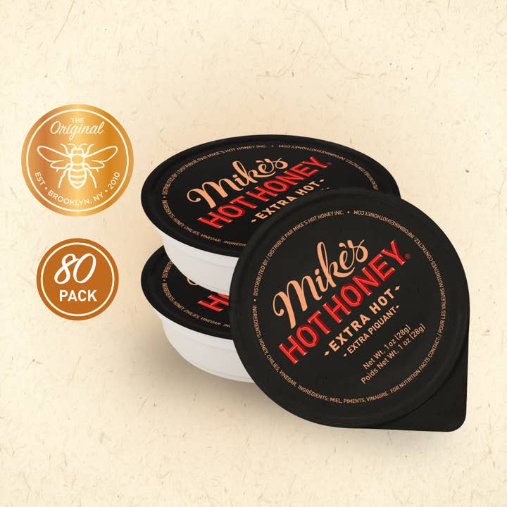 Mike's Hot Honey | Extra Hot | Dip Cups | 80 | Foodservice for wholesale by Mike's Hot Honey