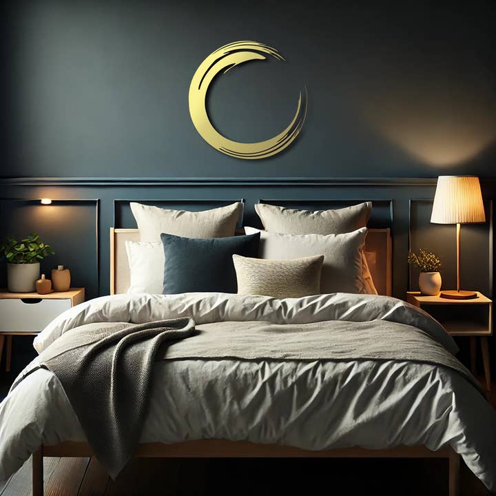 Enso Circle Metal Art for wholesale by Blackivycraft