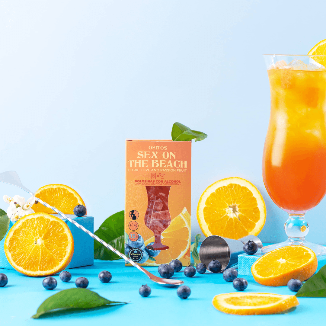 Gudis - Wholesale Gummy - Alcohol Gum - Sex On The Beach Cocktail Box 70g1