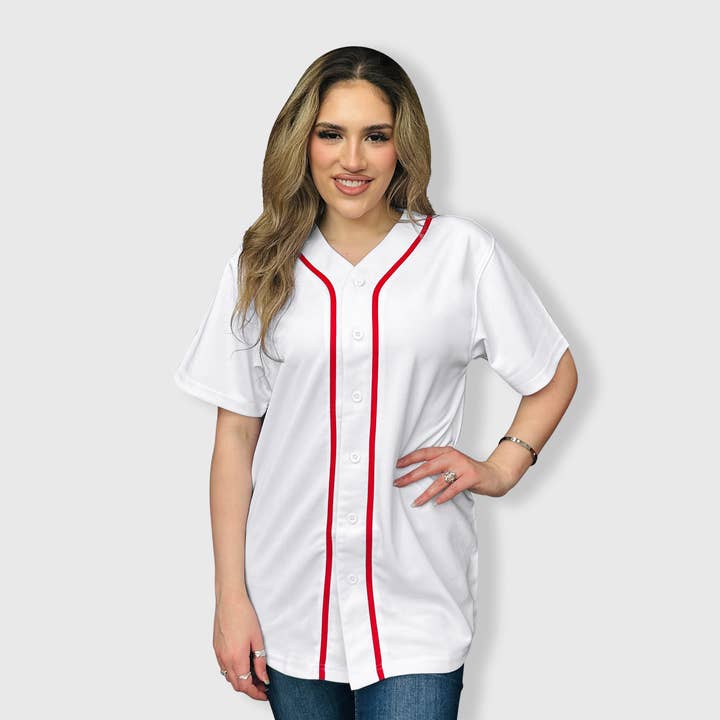 ILTEX Apparel - Wholesale Jersey - Men's - Baseball Button Down Jersey Adult