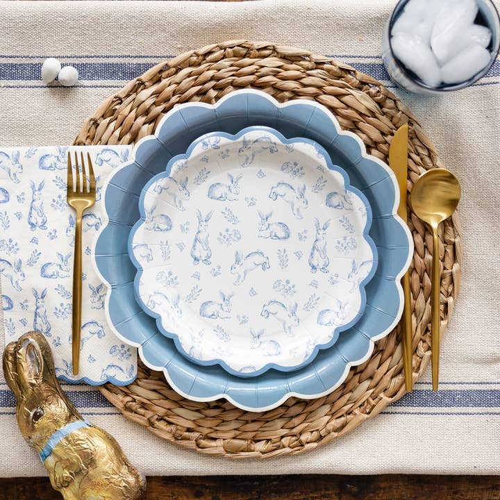 My Mind’s Eye – Engroshandel Engangstallerken – BTL1141 - 10" Blå Tallerkener med Bølget Kant2