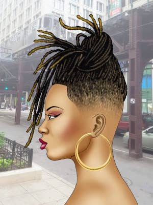 Fade Woman Blank for wholesale by Lavenderpop Greeting Cards