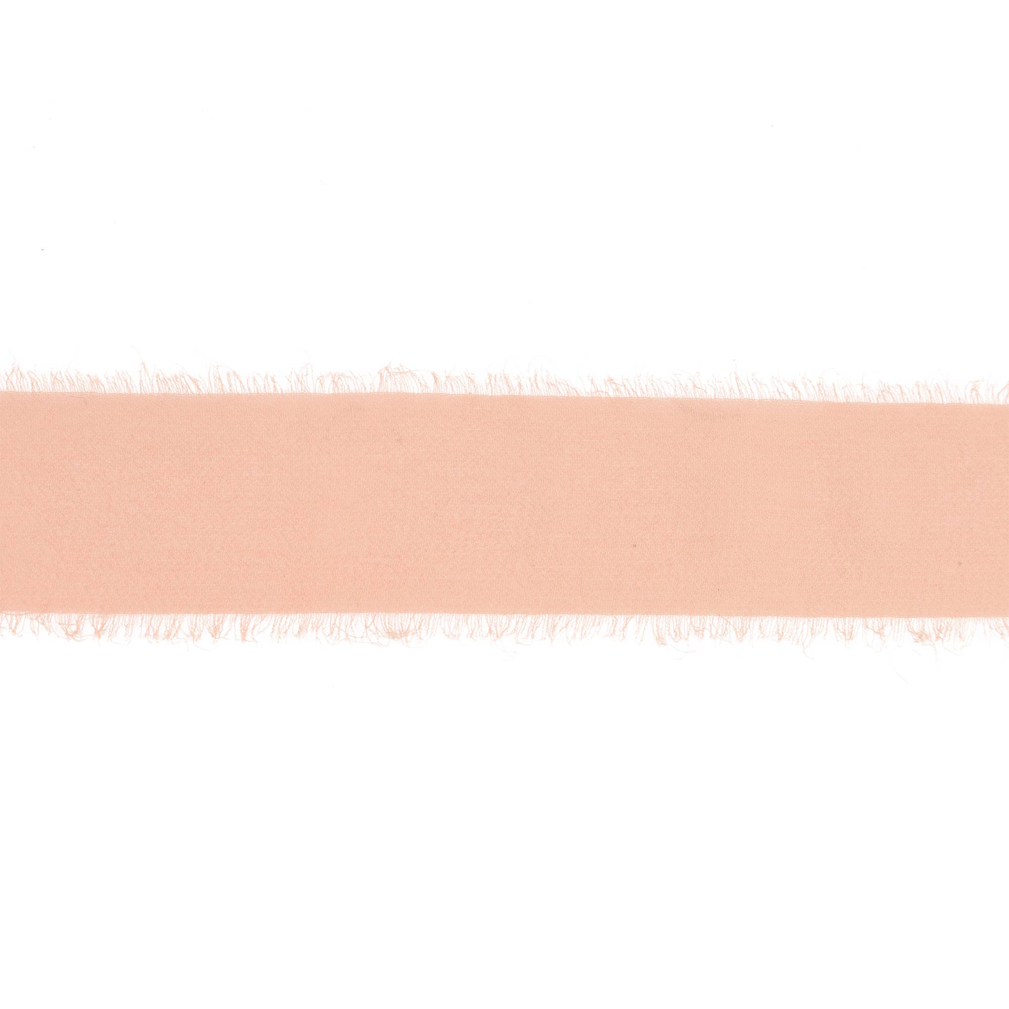 LA Ribbons Wholesale - Venta al por mayor Cintas - Envoltorio de regalos - Cinta de gasa con borde deshilachado de 3,8 cm | Color rosa suave | Rollo de 9,1 m1