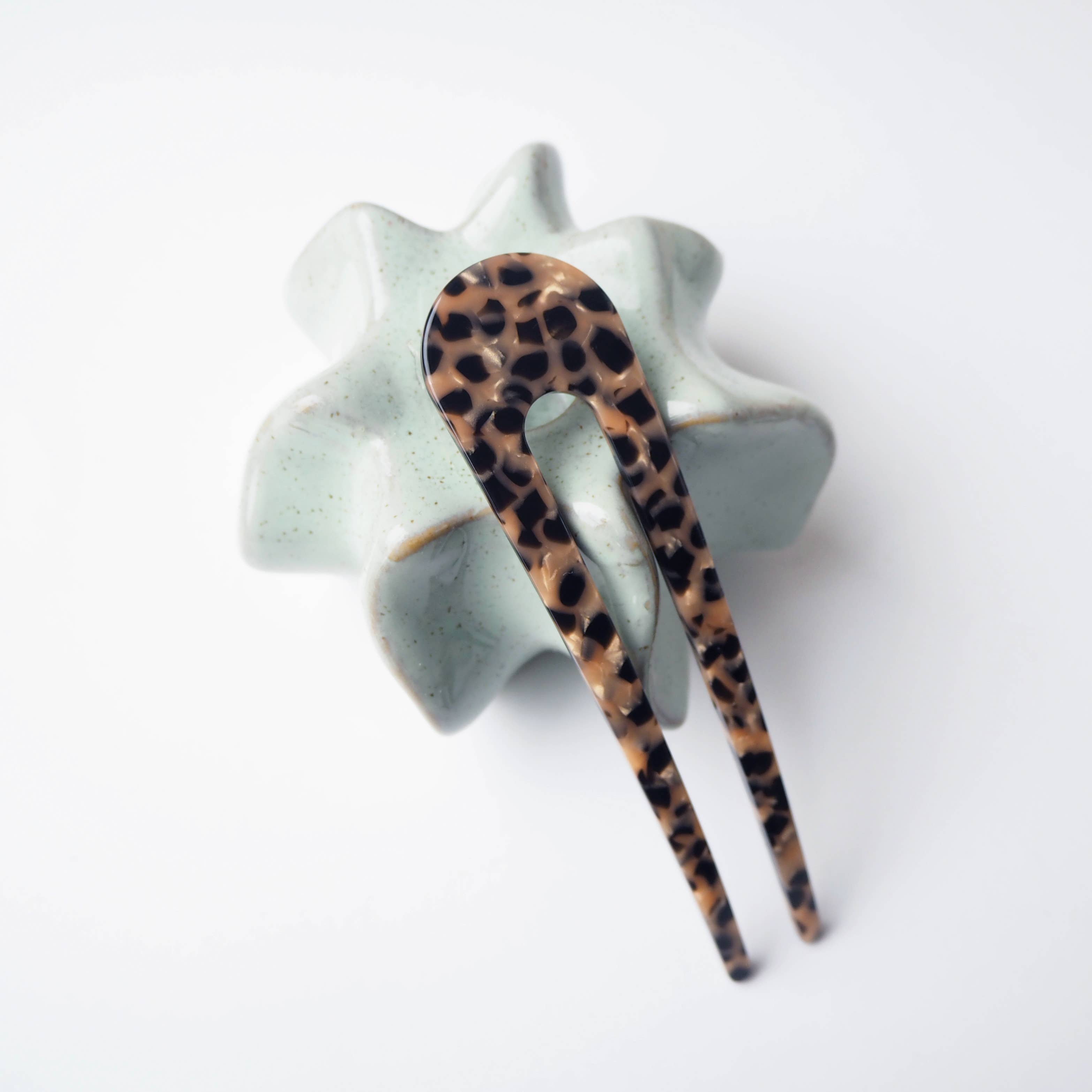 Custom Made - Wholesale Hair Pin - Karamell Acetate Resin French Hair Pin1