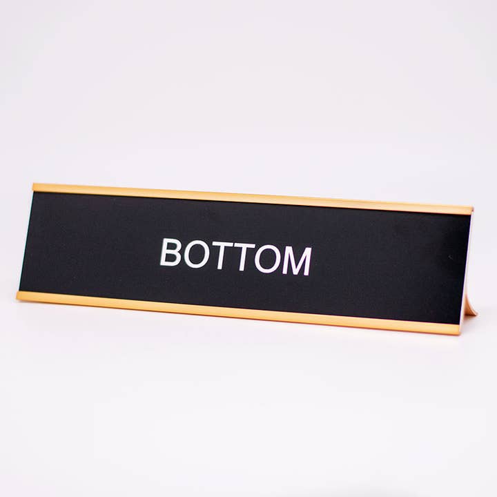 Bottom Desk Name Plate for wholesale by Philadelphia Laser & Industrial Design