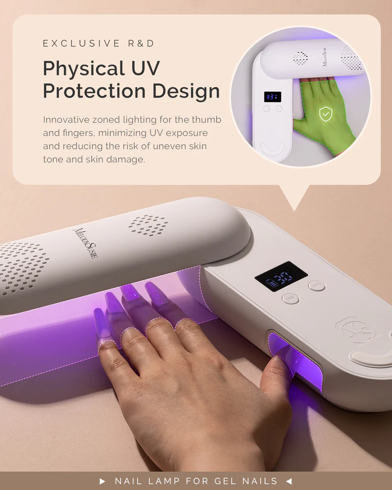 MELODYSUSIE - Wholesale Electronic Skincare Device - P-Plus20F UV Protection Rechargeable UV/LED Nail Lamp2