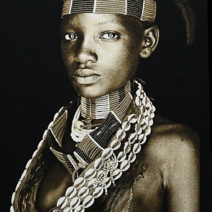 Hamar Lady Ethiopia por Mario Gerth | Wallhanging | Étnico por atacado de FS Home Collections