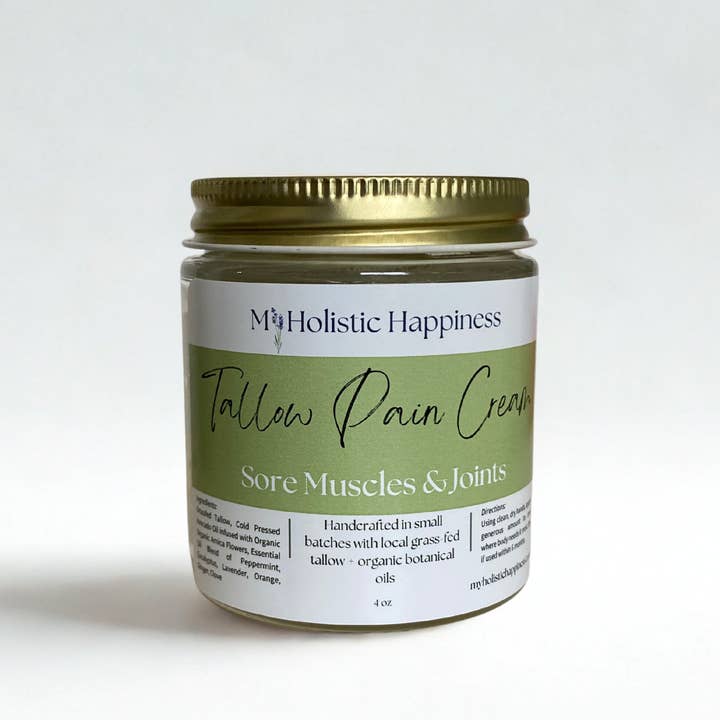 Tallow + Arnica Pain Cream | Sore Muscles and Stiff Joints for wholesale by My Holistic Happiness
