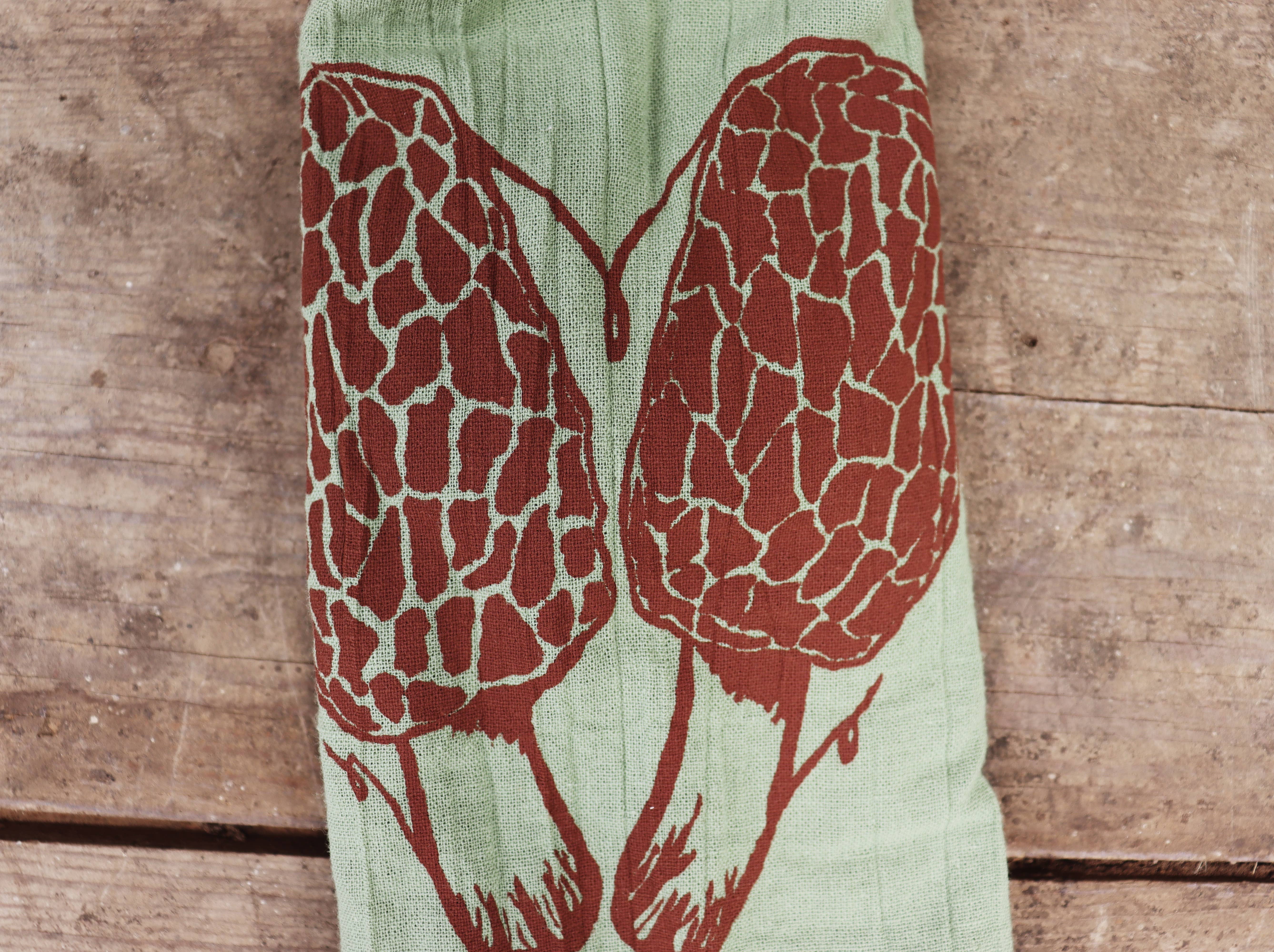 MOTH WOOD - Wholesale Tea Towel - Hand Screen Printed Cotton Tea Towels1