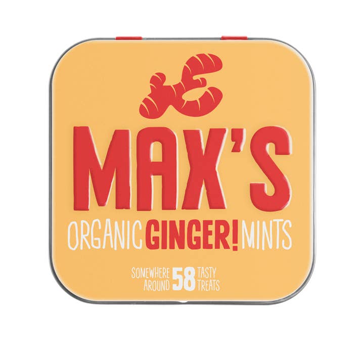 Max's Organic Mints – wholesale Mints – Max’s Organic Ginger Mints - 35gr1