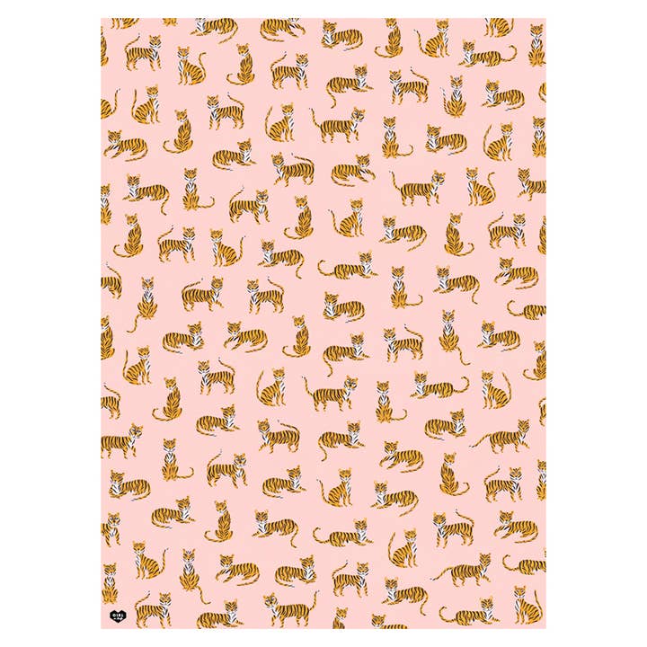 Hoja de papel de regalo Off Duty Tigers para venta al por mayor de Girl w/ Knife