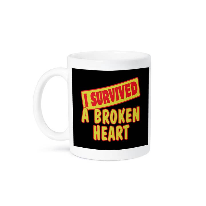 3dRose - Wholesale Coffee Mug - 3dRose, I Survived A Broken Heart Survial Pride And Humor Design, Mug8