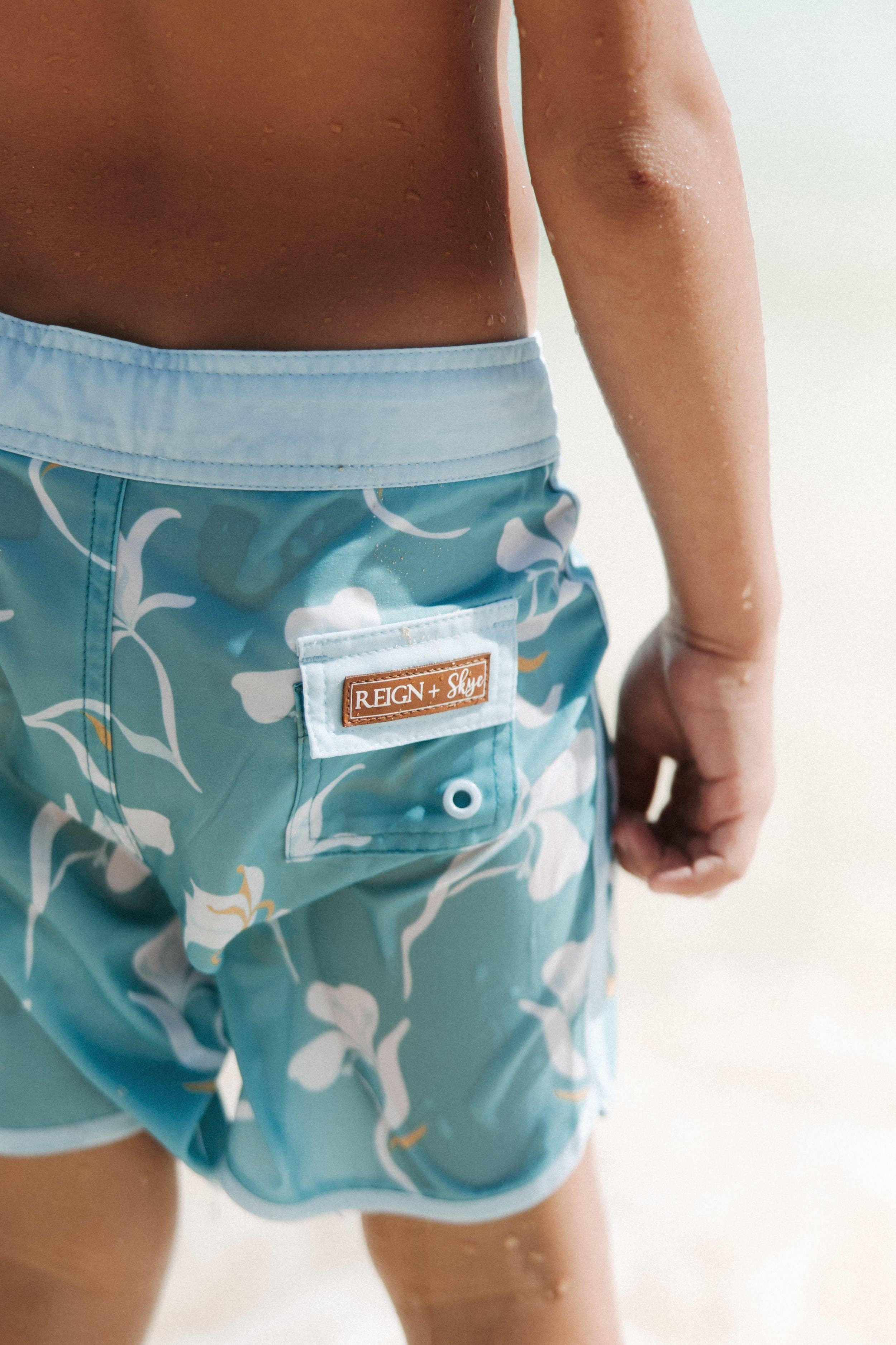REIGN + Skye - Wholesale Boardshort - Kinderen - Gingerly boardshorts met sierlijke zoom3