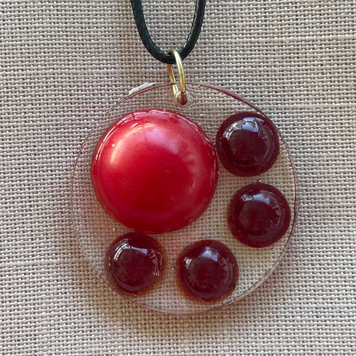 Red Gum Drops hänge för wholesale av Retro Ruby Jewels